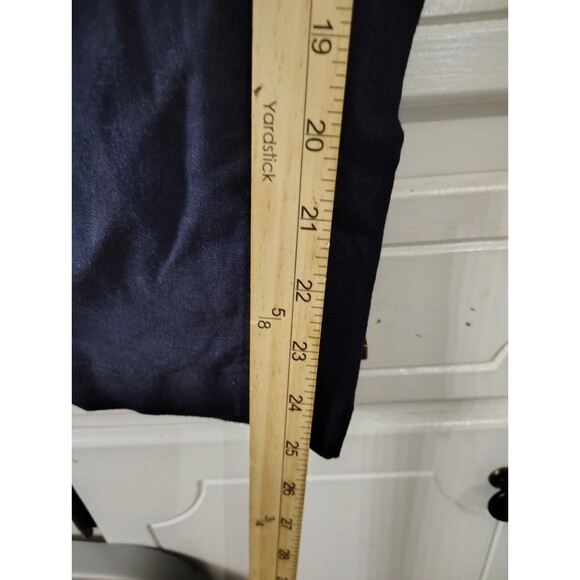 Per Se Linen Blend Pants Womens XL Petite Navy Relaxed Pull On Beachy Classic - Picture 7 of 10